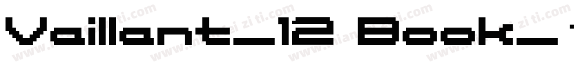 Vaillant_12 Book字体转换